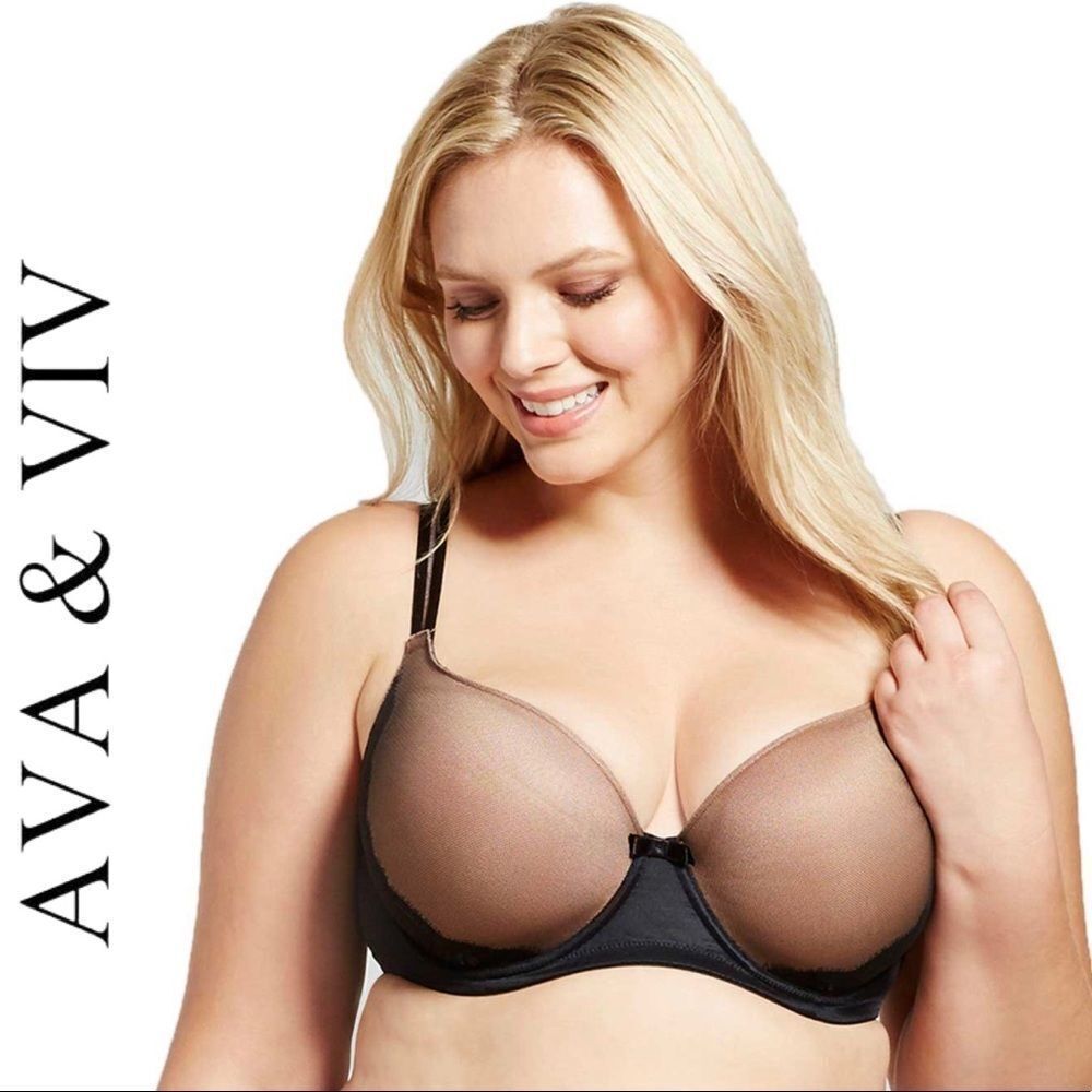 Ava & Viv T-Shirt Multi-Way Mesh Bra 44DDD
